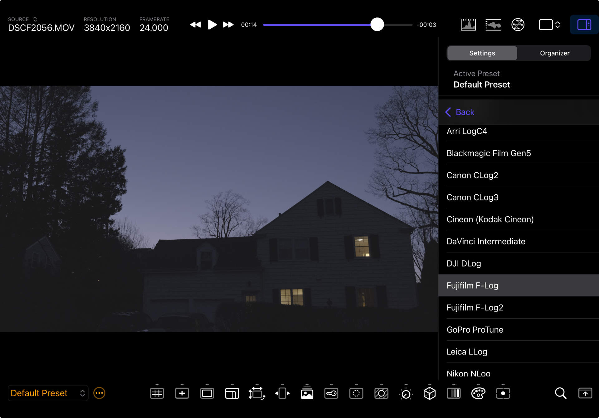 Presets Screen
