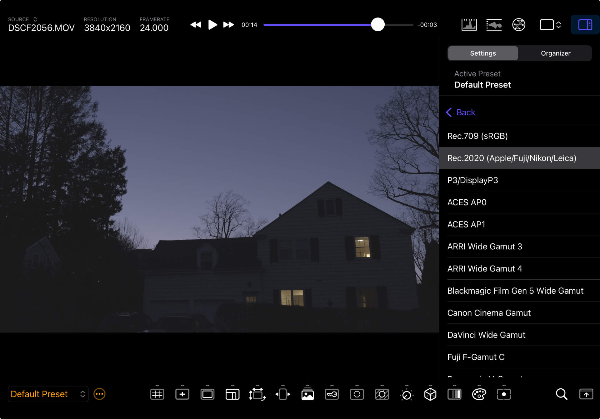 Presets Screen
